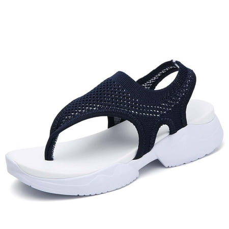 Juebong Women Plus Size Woven Flip Flops Sandals Shoes - Ladies Fashion Peep Toe Canvas Walk Sports Shoes Slip-On Sandals Blue 6
Juebong Women Plus Size Woven Flip Flops Sandals Shoes - Ladies Fashion Peep Toe Canvas Walk Sports Shoes Slip-On Sandals Blue 6