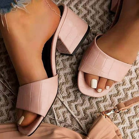 Heel Slippers Oneline Thick Sandals Toe Solid And Color Women s Fashion Women s Sandals
Heel Slippers Oneline Thick Sandals Toe Solid And Color Women s Fashion Women s Sandals