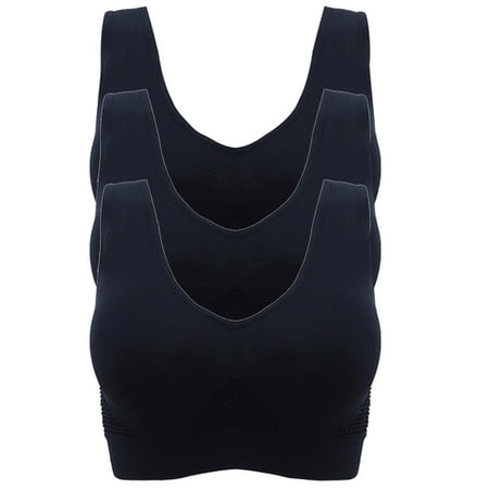 Actoyo 3Pcs Women Sports Bras Seamless Stretch Push Up Bra Yoga Gym Workout Strap Vest Tops
Actoyo 3Pcs Women Sports Bras Seamless Stretch Push Up Bra Yoga Gym Workout Strap Vest Tops