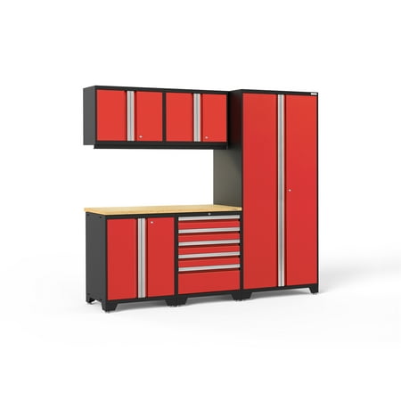 NewAge Products Pro Series Red 6 Piece Cabinet Set Heavy Duty 18-Gauge Steel Garage Storage System LED Lights Included
NewAge Products Pro Series Red 6 Piece Cabinet Set Heavy Duty 18-Gauge Steel Garage Storage System LED Lights Included
