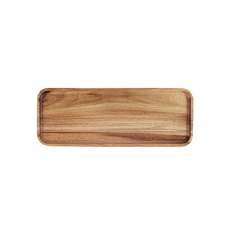 Riapawel Wooden Tray Pure Natural Wooden Dinner Plate for Breakfast and Serving