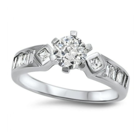 925 Sterling Silver Cubic Zirconia Ring