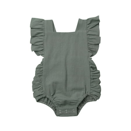 AMILIEe Toddler Baby Girl Sleeveless Jumpsuit Ruffle Solid Color One-Pieces Romper Summer Clothes Outfit
AMILIEe Toddler Baby Girl Sleeveless Jumpsuit Ruffle Solid Color One-Pieces Romper Summer Clothes Outfit