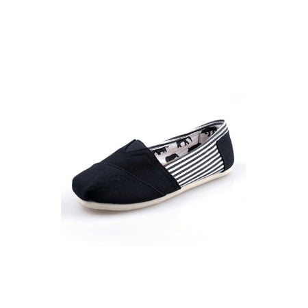 Difumos Unisex Loafers Memory Foam Flats Non-Slip Slip-On Shoes Walking Lightweight Canvas Shoe Breathable Casual Loafer Striped Black 6.5
Difumos Unisex Loafers Memory Foam Flats Non-Slip Slip-On Shoes Walking Lightweight Canvas Shoe Breathable Casual Loafer Striped Black 6.5