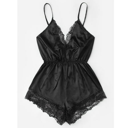 KUNPENG Fashion Women Sexy Lingerie Girl V-neck Lace Splice Bodysuit Sleepwear Bodydoll Valentine s Nightgown Pajamas Black / M
KUNPENG Fashion Women Sexy Lingerie Girl V-neck Lace Splice Bodysuit Sleepwear Bodydoll Valentine s Nightgown Pajamas Black / M