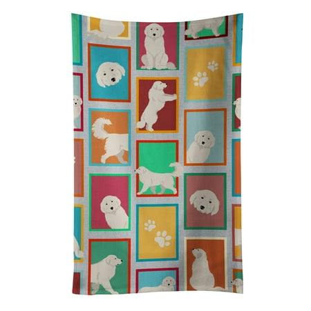 Lots of Great Pyrenees Kitchen Towel 15 in x 25 in