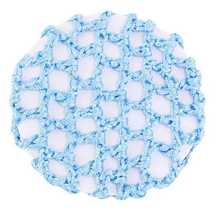 10Pcs Women Handmade Crochet Knit Mesh Bun Cover Ballet Elastic Snood Hair Net
