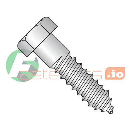 3/8 x 6 Lag Screws / 18-8 Stainless Steel (Quantity: 50 pcs)