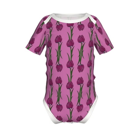 Adobk Tulips Flowers Print Baby Climbing Clothes Jumpsuit Rompers Classic Rompers Child Short sleeve Bodysuits-3 Months
Adobk Tulips Flowers Print Baby Climbing Clothes Jumpsuit Rompers Classic Rompers Child Short sleeve Bodysuits-3 Months