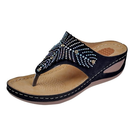 Womens Sandals: Women Sandals Summer New Pattern Fashion Flip Flop Thick Sole Bohemian Style Versatile Beach Sandals
Womens Sandals: Women Sandals Summer New Pattern Fashion Flip Flop Thick Sole Bohemian Style Versatile Beach Sandals