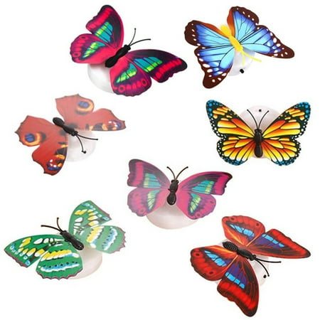 50 Pieces LED Butterfly Night Light 3D Stereo Simulation Butterfly Wall Stickers Decorative Night Light for Home Decor
50 Pieces LED Butterfly Night Light 3D Stereo Simulation Butterfly Wall Stickers Decorative Night Light for Home Decor