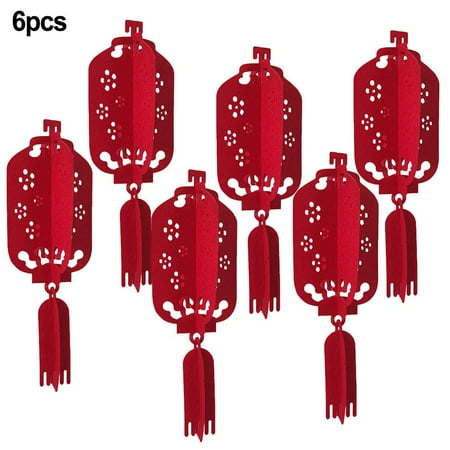 6Pcs Lantern Chinese wedding decoration accessories happiness happy Party