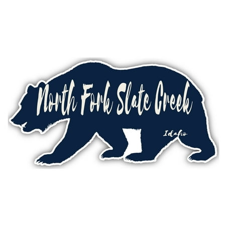 North Fork Slate Creek Idaho Souvenir 3x1.5-Inch Fridge Magnet Bear Design