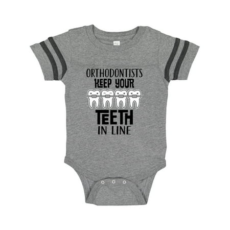 Inktastic Funny Orthodontist Dental Quote Gift Baby Boy or Baby Girl Bodysuit