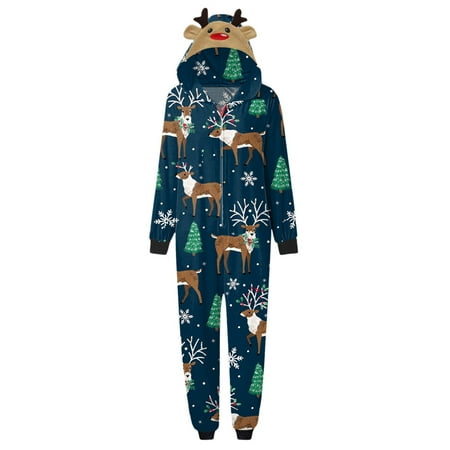 Follure Pajamas for Family Long Sleeve Winter Fall Christmas Classic Print Hooded Jumpsuit Outfit Mom Womens Pajama Set
Follure Pajamas for Family Long Sleeve Winter Fall Christmas Classic Print Hooded Jumpsuit Outfit Mom Womens Pajama Set