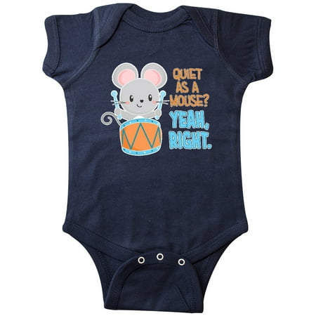 Inktastic Quiet As A Mouse Yeah Right Cute Mouse Drummer Gift Baby Boy or Baby Girl Bodysuit
Inktastic Quiet As A Mouse Yeah Right Cute Mouse Drummer Gift Baby Boy or Baby Girl Bodysuit