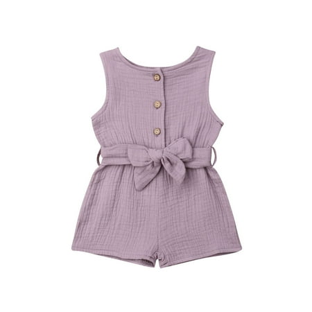 Summer Newborn Baby Girl Kids Solid Romper Jumpsuit Playsuit Sleeveless Rompers With Bow Belt
Summer Newborn Baby Girl Kids Solid Romper Jumpsuit Playsuit Sleeveless Rompers With Bow Belt