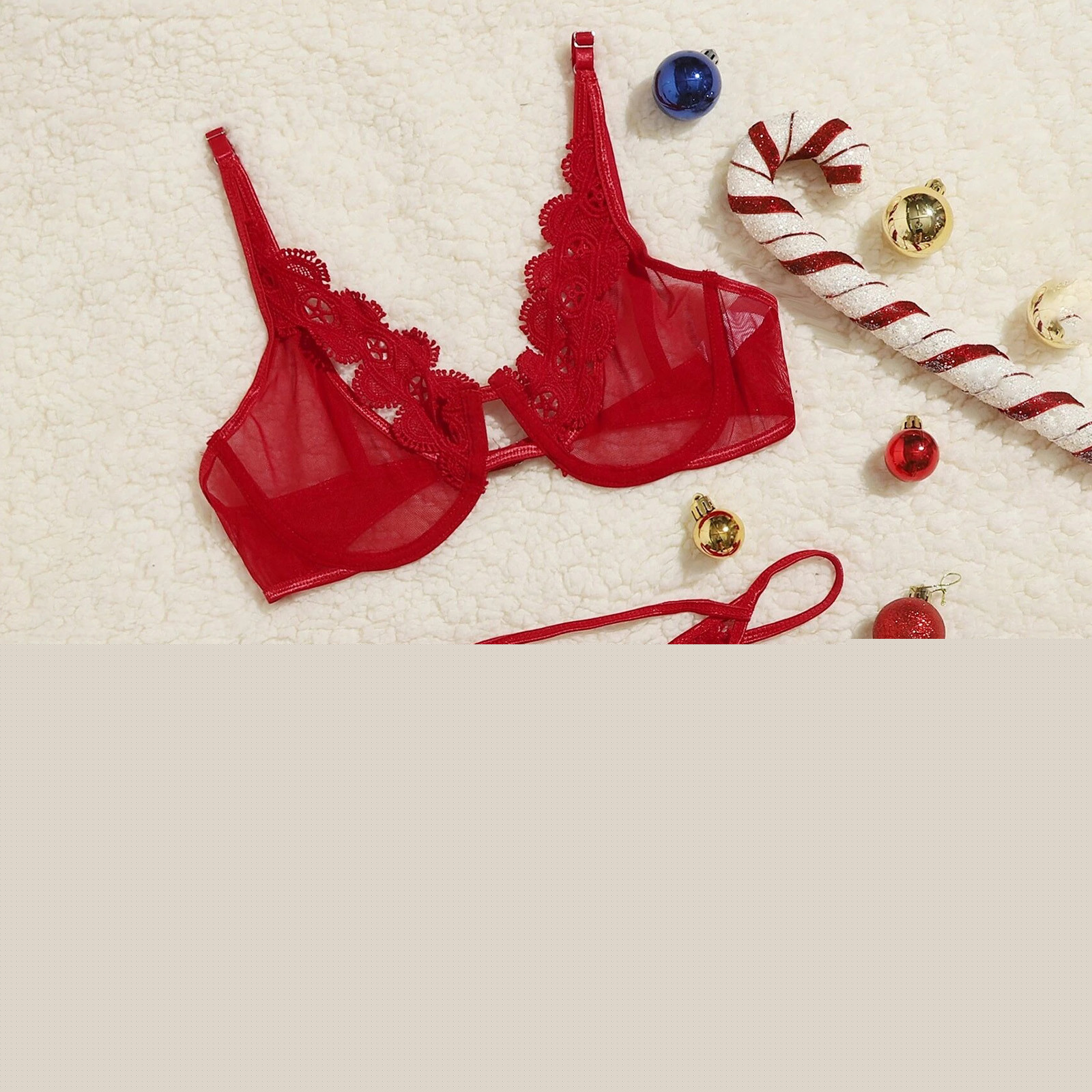 UoCefik Sexy Lace Hollow Out Bra and Panty Sets for Women