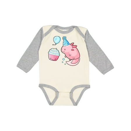 Inktastic Cute Axolotl Birthday with Cupcake Gift Baby Boy or Baby Girl Long Sleeve Bodysuit
Inktastic Cute Axolotl Birthday with Cupcake Gift Baby Boy or Baby Girl Long Sleeve Bodysuit