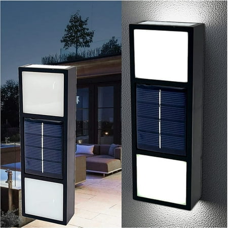 Nertmon 2Pcs Solar Wall Light UP and Down Illuminate Outdoor Sunlight Lamp IP65 Waterproof Modern Decor for Home Garden Porch Garage with 6-LED Lamp Beads (White Light)
Nertmon 2Pcs Solar Wall Light UP and Down Illuminate Outdoor Sunlight Lamp IP65 Waterproof Modern Decor for Home Garden Porch Garage with 6-LED Lamp Beads (White Light)