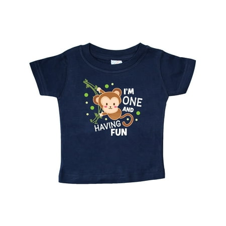 Inktastic I m One and Having Fun with Monkey Gift Baby Boy or Baby Girl T-Shirt
Inktastic I m One and Having Fun with Monkey Gift Baby Boy or Baby Girl T-Shirt