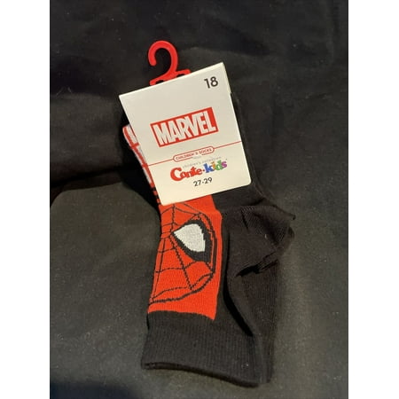 Marvel Spiderman Kids Socks fits shoes size 10.5-12.5 by Conte Kids