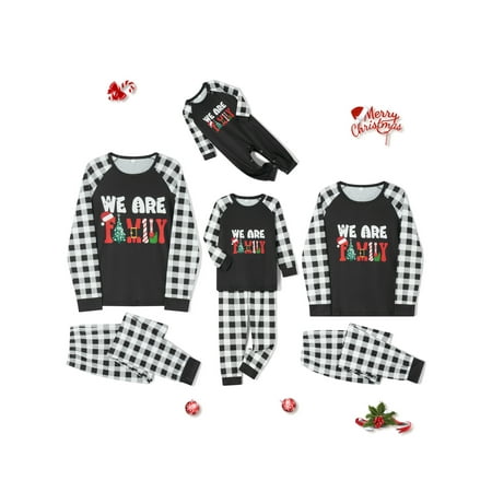 Thaisu Family Matching Pajamas Christmas Sleepwear Letter Print Long Sleeve Shirt Plaid Pants Loungewear Pjs
Thaisu Family Matching Pajamas Christmas Sleepwear Letter Print Long Sleeve Shirt Plaid Pants Loungewear Pjs
