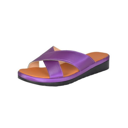 Tenmix Women Open Toe Slip On Sandals Slippers Ladies Low Heels Shoes for Summer Beach Daily
Tenmix Women Open Toe Slip On Sandals Slippers Ladies Low Heels Shoes for Summer Beach Daily