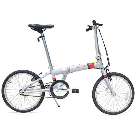 Allen Sports Downtown 1-Speed Folding Bicycle, Cool Grey
