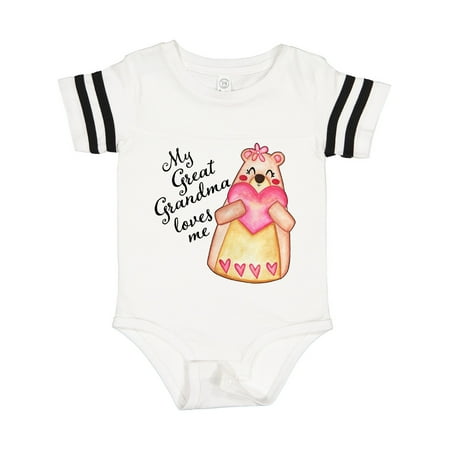 Inktastic My Great Grandma Loves Me- Bear with Heart Gift Baby Boy or Baby Girl Bodysuit
Inktastic My Great Grandma Loves Me- Bear with Heart Gift Baby Boy or Baby Girl Bodysuit
