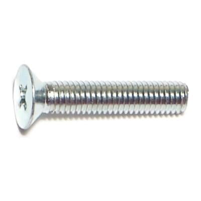 5mm-0.8 x 25mm Zinc Plated Class 4.8 Steel Coarse Thread Phillips Flat Head Machine Screws
5mm-0.8 x 25mm Zinc Plated Class 4.8 Steel Coarse Thread Phillips Flat Head Machine Screws