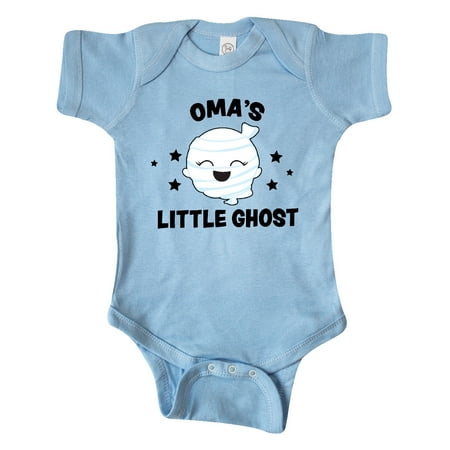 Inktastic Cute Oma s Little Ghost with Stars Gift Baby Girl Bodysuit