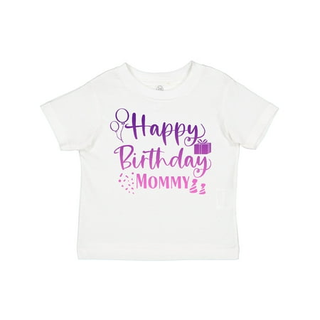 Inktastic Purple Happy Birthday Mommy Gift Toddler Boy or Toddler Girl T-Shirt