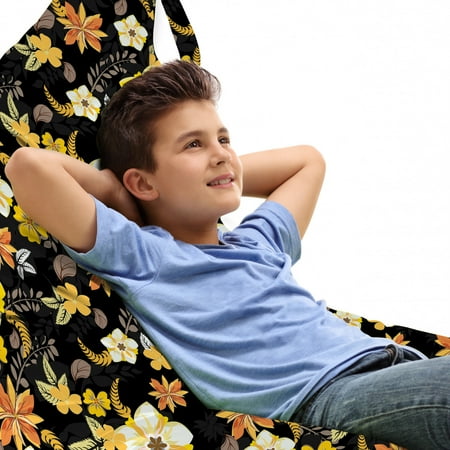 Vintage Lounger Chair Bag Natural Theme Floral Motifs with Fall Flowers and Blossoms Patterns High Capacity Storage with Handle Container Lounger Size Yellow Pale Orange Black by Ambesonne
Vintage Lounger Chair Bag Natural Theme Floral Motifs with Fall Flowers and Blossoms Patterns High Capacity Storage with Handle Container Lounger Size Yellow Pale Orange Black by Ambesonne