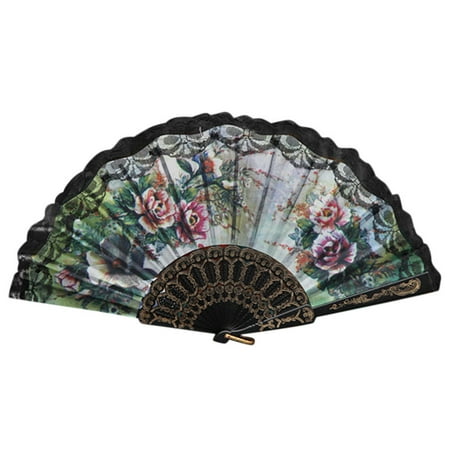 Yubnlvae Fans Lace Hand Held Folding Fan Dance Party Wedding Decor H