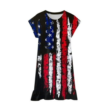 Summer Savings Clearance 2023! Loopsun Toddler Dress 4th of July Star Printing Crew Neck Short Sleeve Fashion Cute Midi Dress Black
Summer Savings Clearance 2023! Loopsun Toddler Dress 4th of July Star Printing Crew Neck Short Sleeve Fashion Cute Midi Dress Black