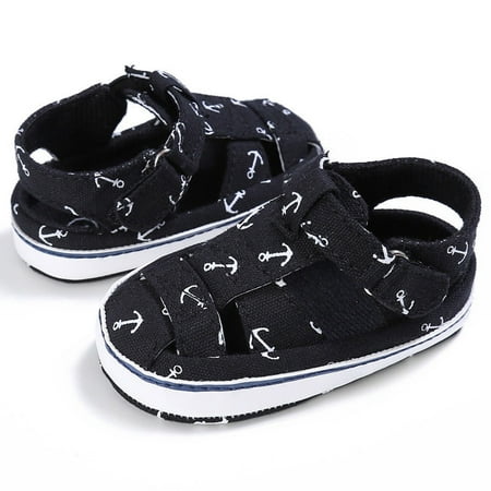 Spring hue Baby Soft Crib Sole Leather Shoes Girl Boy Beach Prewalker Sandals