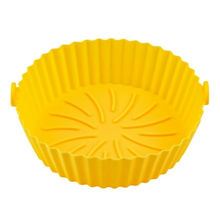 Nitouy 2Pcs Silicone Air Fryer Tray Safety Reusable for Oven Microwave Cake Mould (Yellow)
Nitouy 2Pcs Silicone Air Fryer Tray Safety Reusable for Oven Microwave Cake Mould (Yellow)