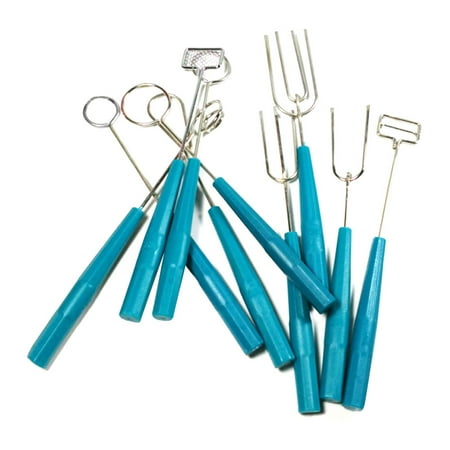 Tinksky 1 Set 10pcs Baking Supplies Stainless Steel Chocolate Forks Picks Baking Gadget for Home Restaurant Bakery (Blue + Silver)
Tinksky 1 Set 10pcs Baking Supplies Stainless Steel Chocolate Forks Picks Baking Gadget for Home Restaurant Bakery (Blue + Silver)