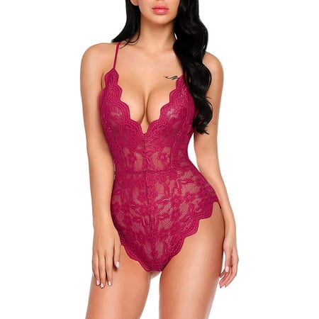 Avidlove Teddy Lingerie for Women One Piece Babydoll Lace Mini Bodysuit(Wine BerryS)
Avidlove Teddy Lingerie for Women One Piece Babydoll Lace Mini Bodysuit(Wine BerryS)