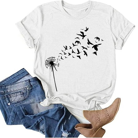 Simplmasygenix Women Tops Summer Clearance Women s Fashion Casual Printing O-Neck Loose Short Sleeve T-shirt Pullover Tops
Simplmasygenix Women Tops Summer Clearance Women s Fashion Casual Printing O-Neck Loose Short Sleeve T-shirt Pullover Tops