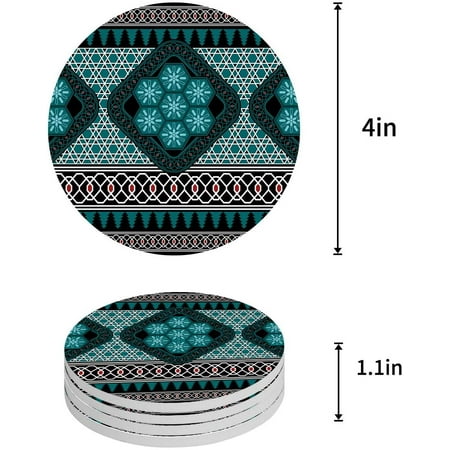 KXMDXA Christmas Bohemia Snowflakes Set of 4 Round Coaster for Drinks Absorbent Ceramic Stone Coasters Cup Mat with Cork Base for Home Kitchen Room Coffee Table Bar Decor
KXMDXA Christmas Bohemia Snowflakes Set of 4 Round Coaster for Drinks Absorbent Ceramic Stone Coasters Cup Mat with Cork Base for Home Kitchen Room Coffee Table Bar Decor
