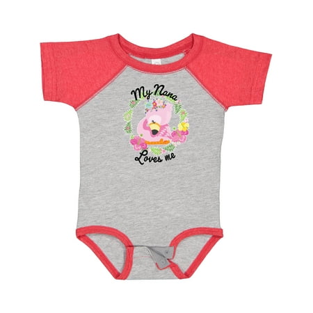 Inktastic Baby Flamingo My Nana Loves Me with Flower Wreath Gift Baby Boy or Baby Girl Bodysuit
Inktastic Baby Flamingo My Nana Loves Me with Flower Wreath Gift Baby Boy or Baby Girl Bodysuit