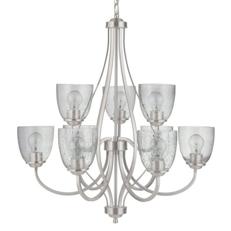 Craftmade 49929 Serene 9 Light 30 Wide Chandelier - Nickel