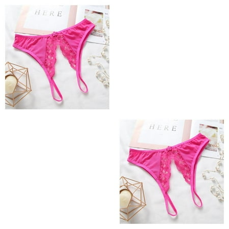 2pcs Women Ladies Sexy See Through Lace Pure Color Panties Erotic Crothless Gift Thongs Underwear Lingerie
2pcs Women Ladies Sexy See Through Lace Pure Color Panties Erotic Crothless Gift Thongs Underwear Lingerie