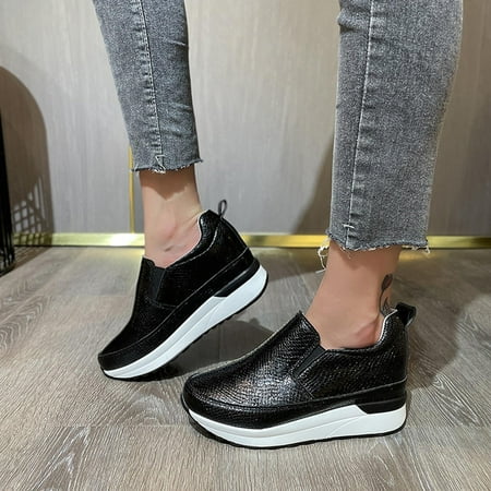 WMYBD Shoes for Women Fashionable Large Women s Shoes Wear Solid Color Leisure Thick Soled Shoes Gifts for Women
WMYBD Shoes for Women Fashionable Large Women s Shoes Wear Solid Color Leisure Thick Soled Shoes Gifts for Women