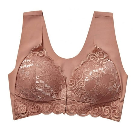 Linen Purity Front Closure Push up Bras for Plus Size Women Max Cleavage - Floral Lace Bralette Padded Wireless Thin Soft and Breathable Bra M-6XL
Linen Purity Front Closure Push up Bras for Plus Size Women Max Cleavage - Floral Lace Bralette Padded Wireless Thin Soft and Breathable Bra M-6XL
