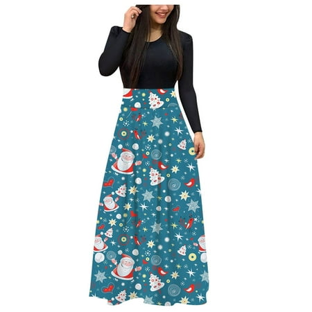 Womens Dress Long Sleeve Xmas ed High Waist Dresses Vintage O-Neck Boho Cocktail Evening Party Dress
Womens Dress Long Sleeve Xmas ed High Waist Dresses Vintage O-Neck Boho Cocktail Evening Party Dress
