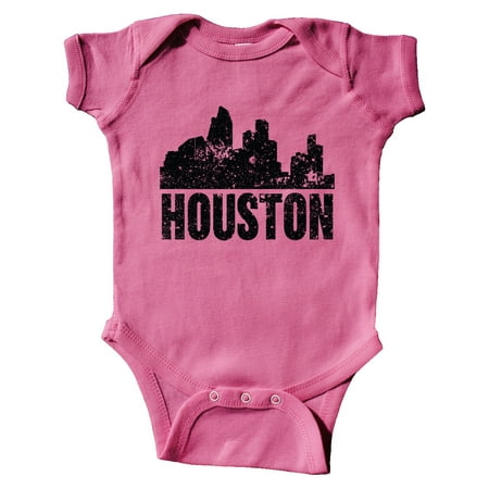 Inktastic Houston Skyline Grunge Gift Baby Boy or Baby Girl Bodysuit