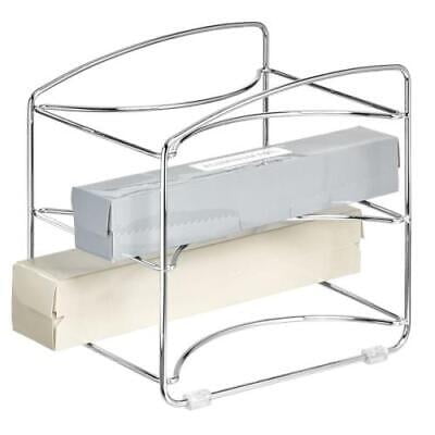 iDesign Classico Silver Steel Kitchen Wrap Organizer